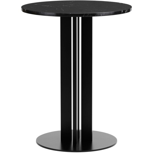 Normann Copenhagen Scala Café Table H75 Ø60 cm Oak Bistrobord Laget av marmor 60 cm Svart