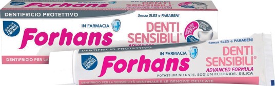 Tannkrem mot Isninger FORHANS Sensitive Teeth Advanced Formula 75 ml. Tannkrem mot Isninger FORHANS Sensitive Teeth Advanced Formula 75 ml.