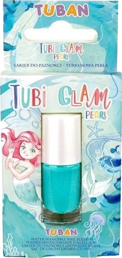 Tuban Tubi Glam Neglelakk Turkis Perle 3+ År