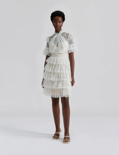 Malina Liona Dress - White - S