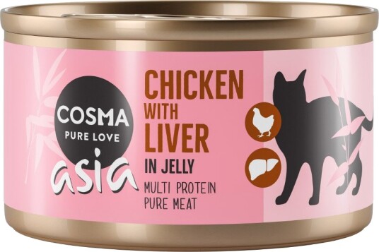 Cosma Asia I Gelé Kylling Med Kyllinglever 6 X 85 G