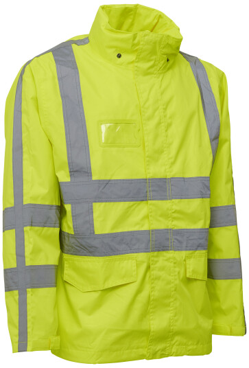 Elka Synlighetsregnjakke 086005r Gul Str. L