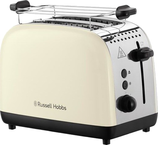 Russell Hobbs Colours Plus 2S Brødrister Krem 1600 W Russell Hobbs Colours Plus 2S Brødrister Krem 1600 W