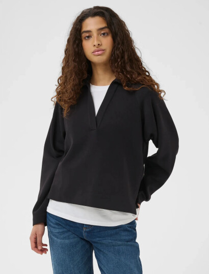 InWear Simiw Vincentiw Polo Blouse Black XXS InWear Simiw Vincentiw Polo Blouse Black XXS