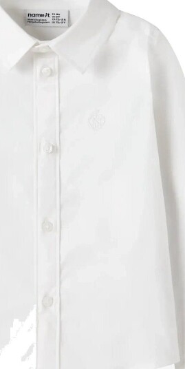 name it Nmmrefrik Ls Shirt - BRIGHT WHITE - 86