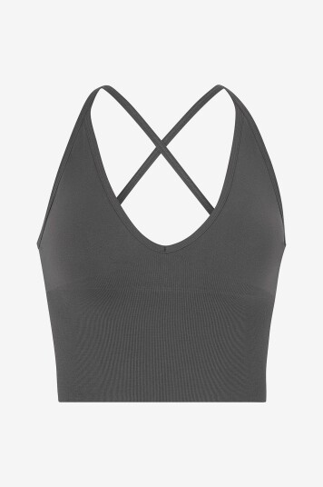 Aim'n Bh topp Shape Seamless Cross Back Bralette Grå