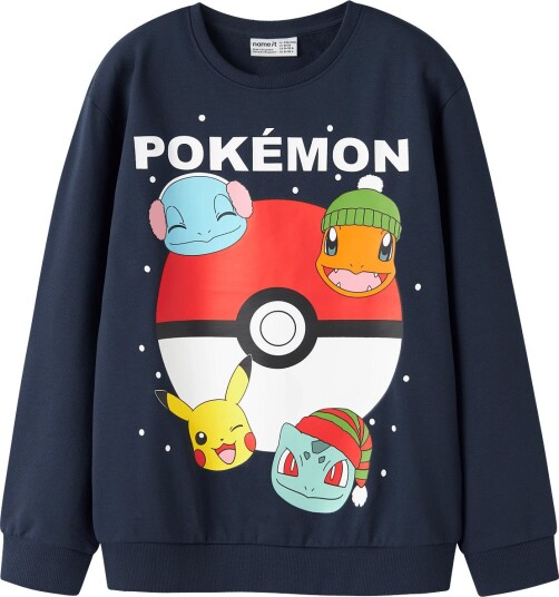 Name It Nkmseven Pokemon Nreg Sweat Bru Sky NAVY BLAZER 146 152 Name It Nkmseven Pokemon Nreg Sweat Bru Sky NAVY BLAZER 146 152