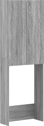 vidaXL Toalett skap DELFT Grå Sonoma 66 x 25,5 x 190 cm Konstruert tre