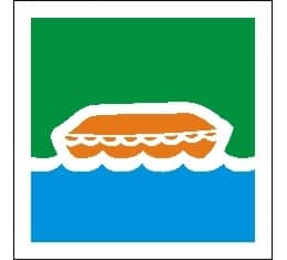 IMO "LIFEBOAT" 15X15 ETTTERLYSENDE PVC 30x30cm