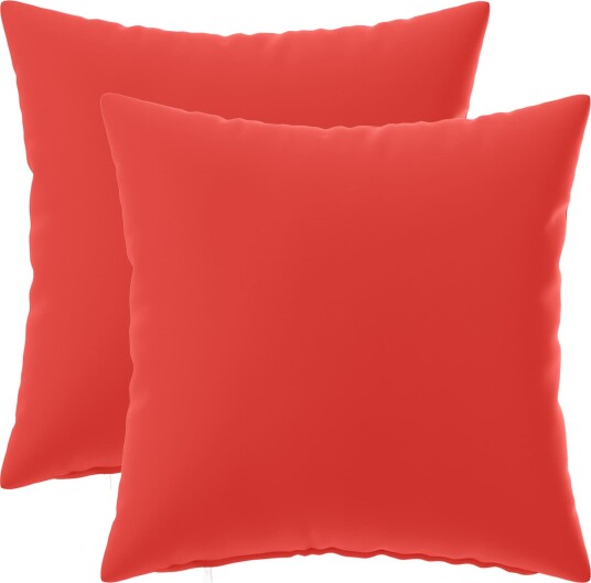 vidaXL Putetrekk 2 pcs HEERLEN Rød 45 x 45 cm Polyester