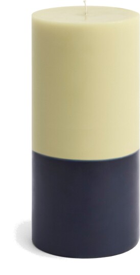 HAY Silo Candle blokklys Lime white midnight blue Ø9,5×20 cm