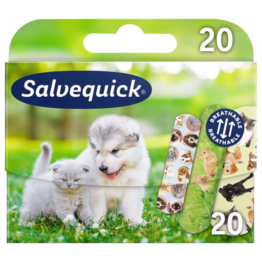 Salvequick Barnegipsdyr 20 stk. Salvequick Barnegipsdyr 20 stk.