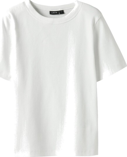 LMTD T skjorte Noos Rib Short NlfHinaja Bright White LMTD 15 16 år (170 176) T skjorte Hvit