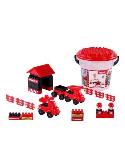 Cavallino Toys Building Set In Bucket 60pcs.