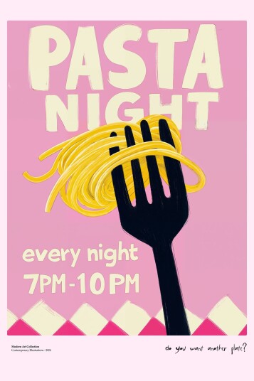 Poster Pasta Night