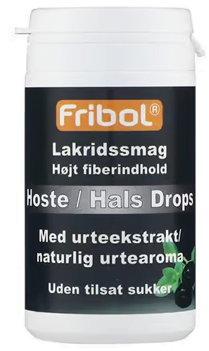 Fribol hoste/hals lakris uten sukker 60 g Fribol hoste/hals lakris uten sukker 60 g