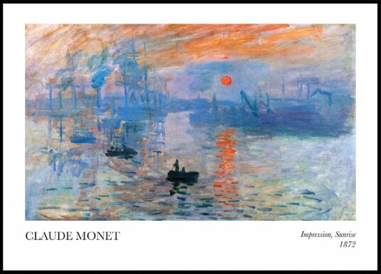 Claude Monet   Impression Sunrise Plakat Plakat / 100x150cm