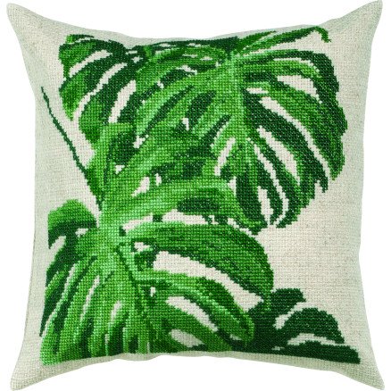 Permin Broderisett Monstera 40x40cm