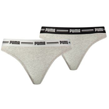 Puma Truser 2P Iconic Solid String Grå X-Small Dame Puma Truser 2P Iconic Solid String Grå X-Small Dame