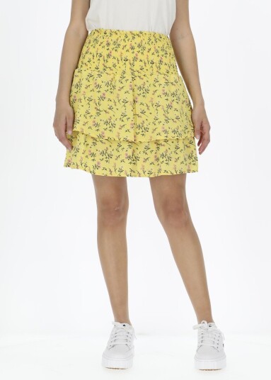 Seaside Miami Skirt W Yellow Flower 46 Kjoler Og Skjørt