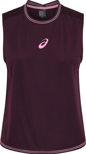 Asics Game Sleeveless Top Burgundy XL