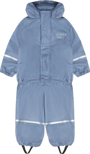 Little B Pu Set Solid W. Fleece Blue 80
