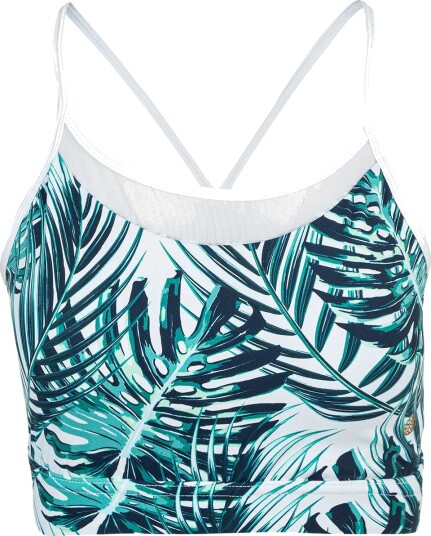 Athlecia Amouer Medium Support Sports BH Dame Hvit/Turkis L