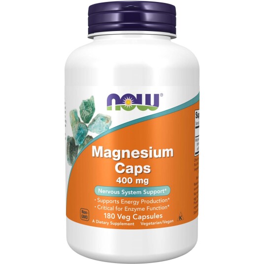 NOW   Magnesium 400 Mg 180 stk