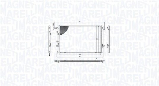 Radiator MAGNETI MARELLI 350213217000 Radiator MAGNETI MARELLI 350213217000