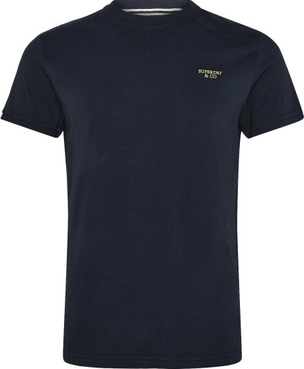 Superdry Essential Stacked Logo Emb Tee Navy XL