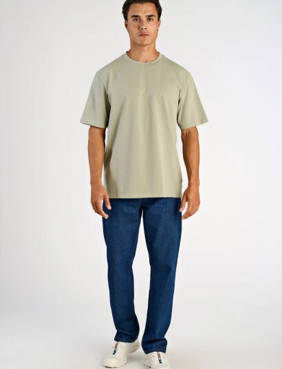 Lindbergh O Neck Tee Oversize S/S Green XL