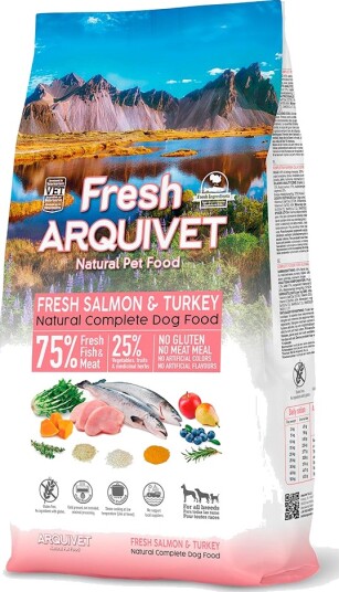Arquivet Tørrfôr Fersk Laks & Kalkun 2x10kg