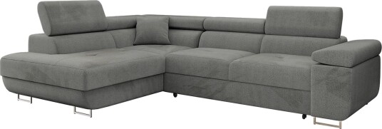 Gabina Sofa med Sjeselong 3 seter Grå