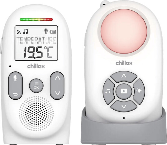 Chillax Baby 360 Audio Baby Monitor With Portable Baby And Parent Units White One Size