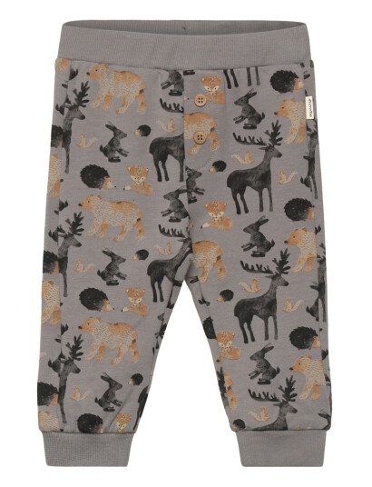 Minymo Pants Aop Sweat Grey 68