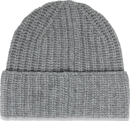 Filippa K Wool Cashmere Rib Hat GREY MELANGE One Size