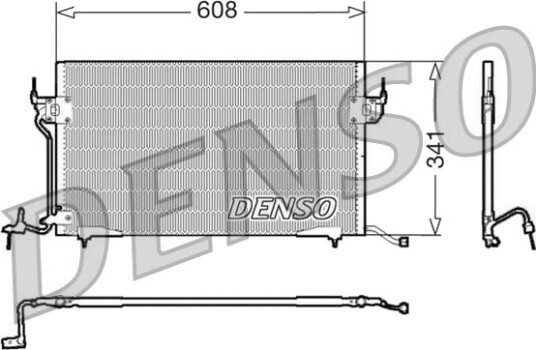 Kondensator, klimaanlegg DENSO DCN21010 Kondensator, klimaanlegg DENSO DCN21010