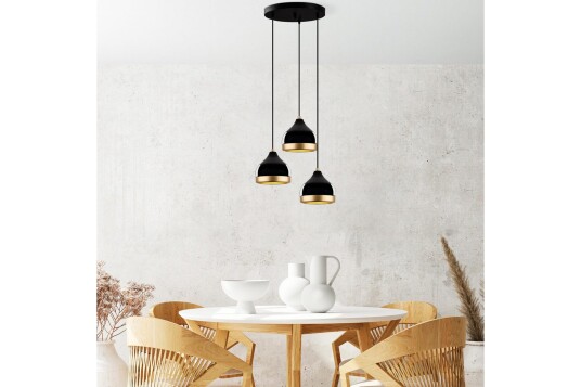 Taklampe Soodni Tre Sirkel Svart