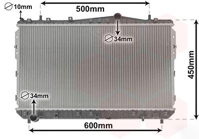 Radiator VAN WEZEL 81002073