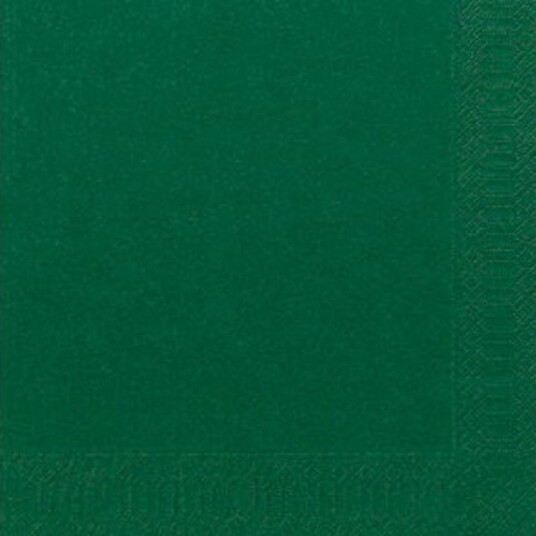 Serviet Duni 40X40 Cm 3 Lag Mørkegrøn 125 Stk,125 Stk/Pk