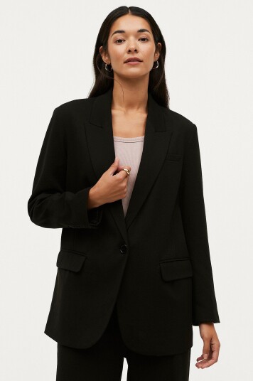 Ellos Collection Overdimensjonert blazer Svart