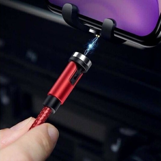 Usams Magnetkabel U59 Lightning 2.1A Hurtigladning 1 M Rød Sj472usb02 (Us-Sj472)
