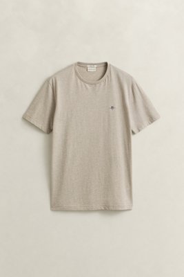 Klassisk t skjorte i regular fit OAT MELANGE XL