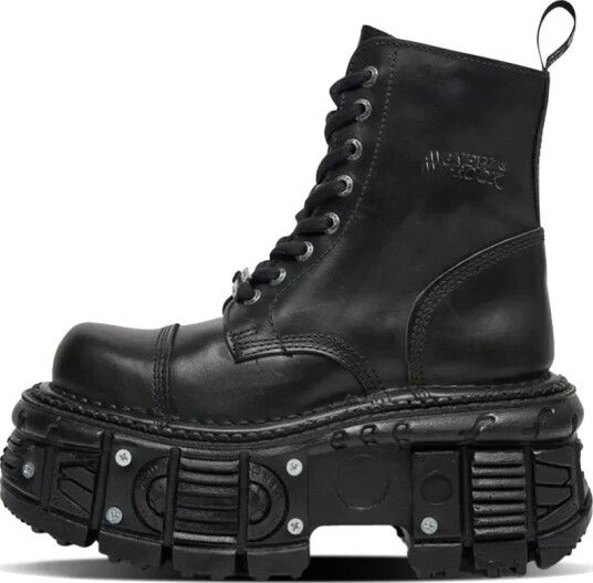 New Rock Dame Sko Svart 42 EU,