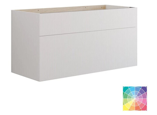 Dansani Calidris Rillet Servantskap 2 Skuff D50cm - Ekstra høy Underskuff NCS Farge / 120cm Dobbel