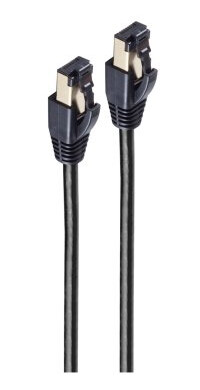 Shiverpeaks Basic-S Patchkabel Kat. 8 F/Ftp 7,5 M Sort Rj45 Plugg - Rj45 Plugg (8P8c) Oppdra Eia/ - 1 Stk (Bs08-41065)