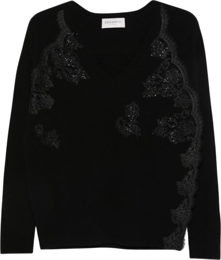 Ermanno Scervino Dame Strikkevarer Svart L,