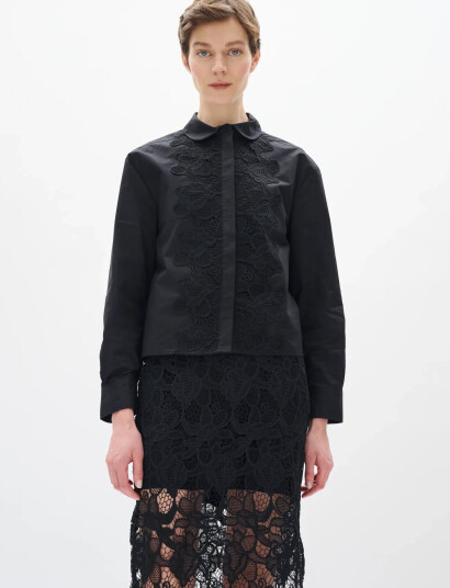 InWear Aimeeiw Cropped Shirt - Black - 34 InWear Aimeeiw Cropped Shirt - Black - 34