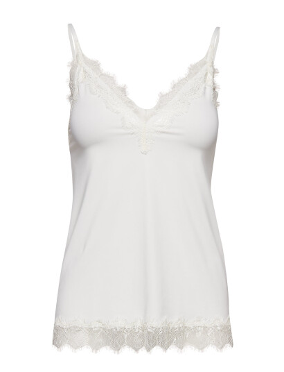 Rosemunde Rwbillie Sl Lace Strap Top - White - 46