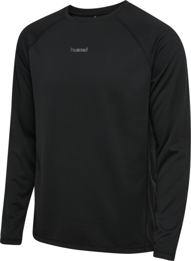 Hummel Momentum T Shirt Long Sleeve Sort XL